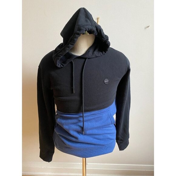 RVCA BNWOT MENS hooded "carson" sweatshirt sz small colorblock - Picture 2 of 7